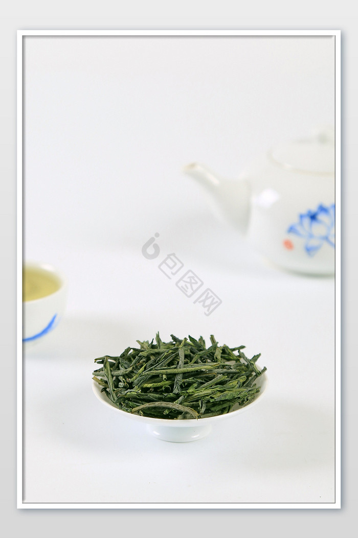 六安瓜片茶叶绿茶高清摄影图图片