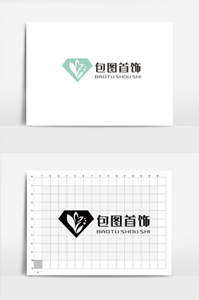 钻石 首饰logo vi