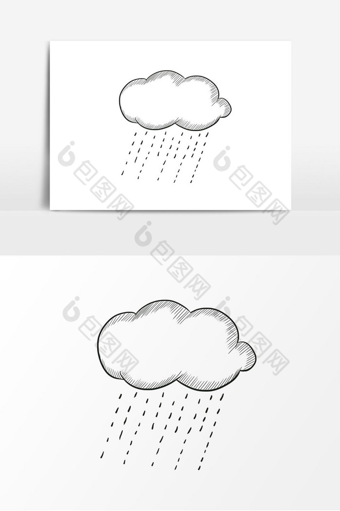 手账天气下雨图片图片