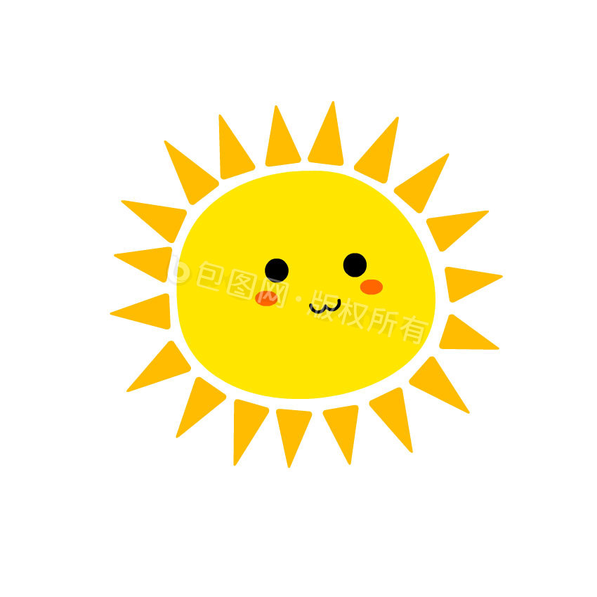 卡通太阳图片-卡通太阳素材免费下载-包图网