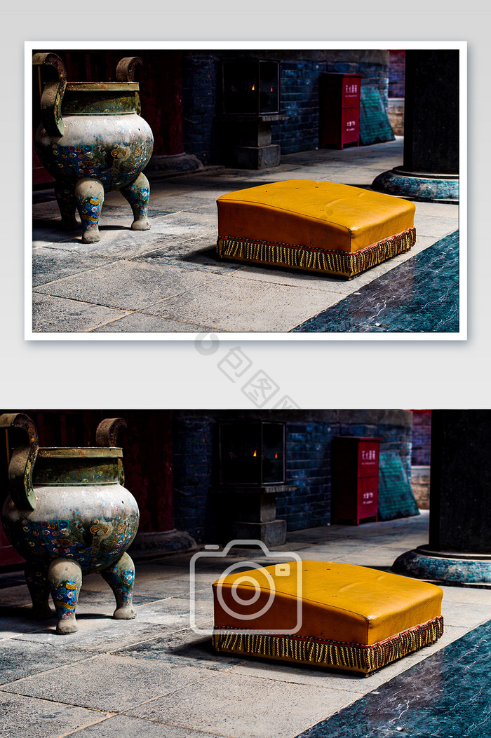 少林寺内景禅意中国风传统佛文化摄影图片