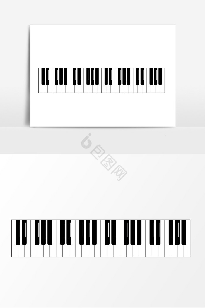 钢琴钢琴键装饰图片