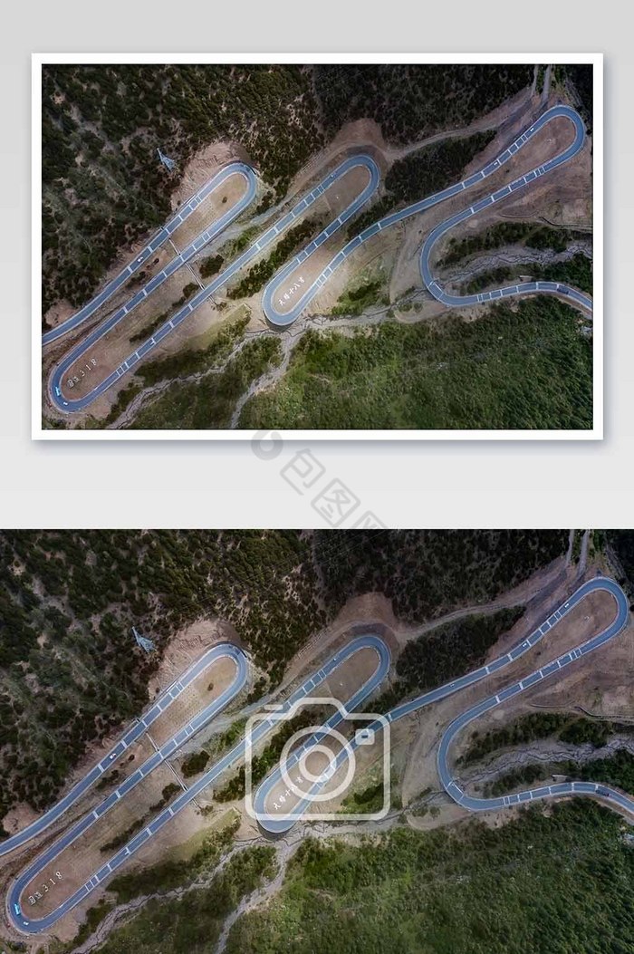 川藏线最美公路天路十八弯片图片