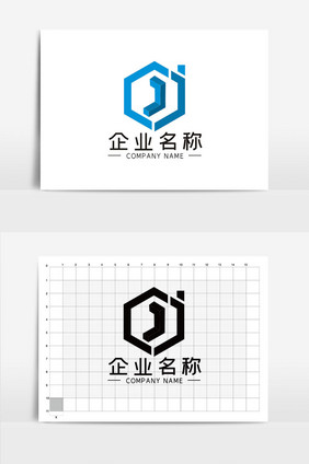 简约字母J商务通用LOGOVI模板