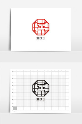 创意刺绣坊VI标志logo设计