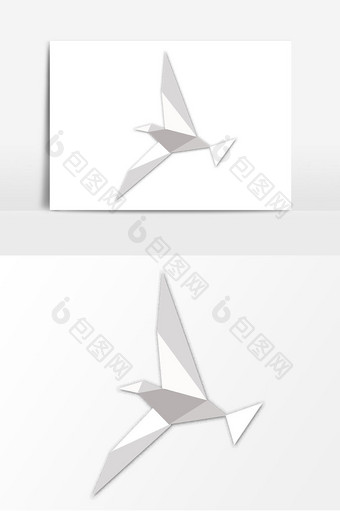 手绘折纸白鸽国庆和平元素图片