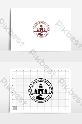 古建筑logo图片-古建筑logo素材免费下载-包图网