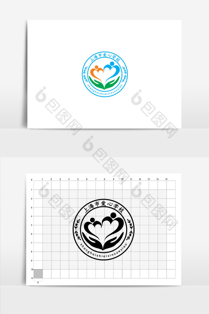幼儿园校徽VI标志logo设图片图片