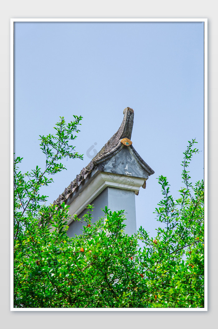 大气苏州园林内景特写摄影图图片