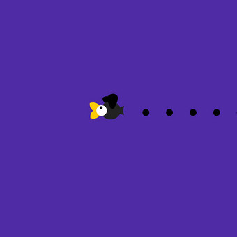 卡通乌鸦无语飞过动图gif图片下载