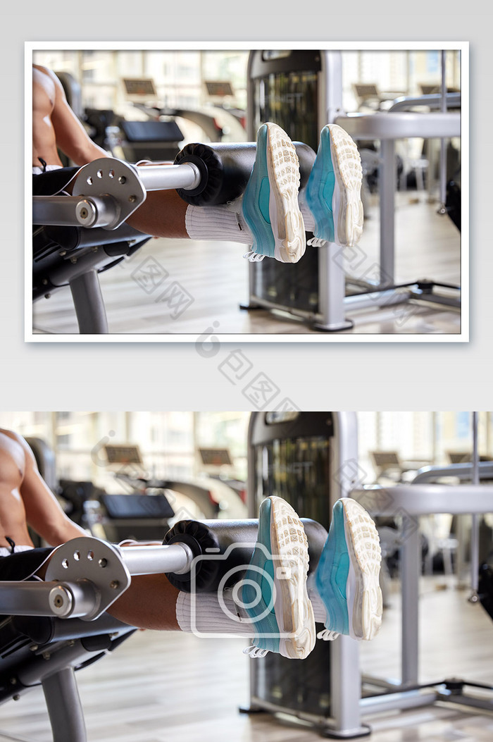 健身房运动跑步减肥增肌练习男生脚部图片图片