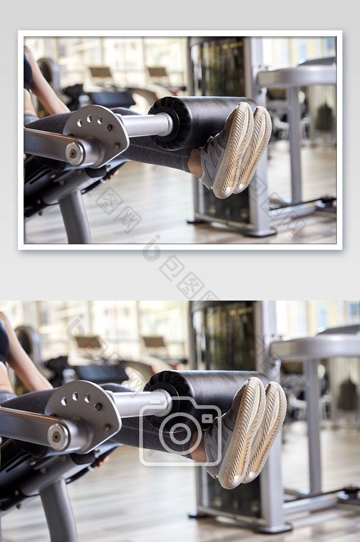 健身房运动跑步减肥增肌练习女生脚部特写图片图片