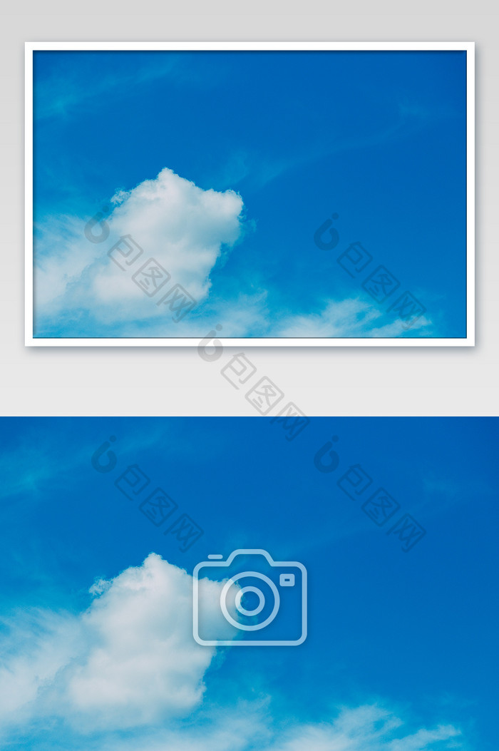 夏季蓝天白云云朵特写清新高清摄影图