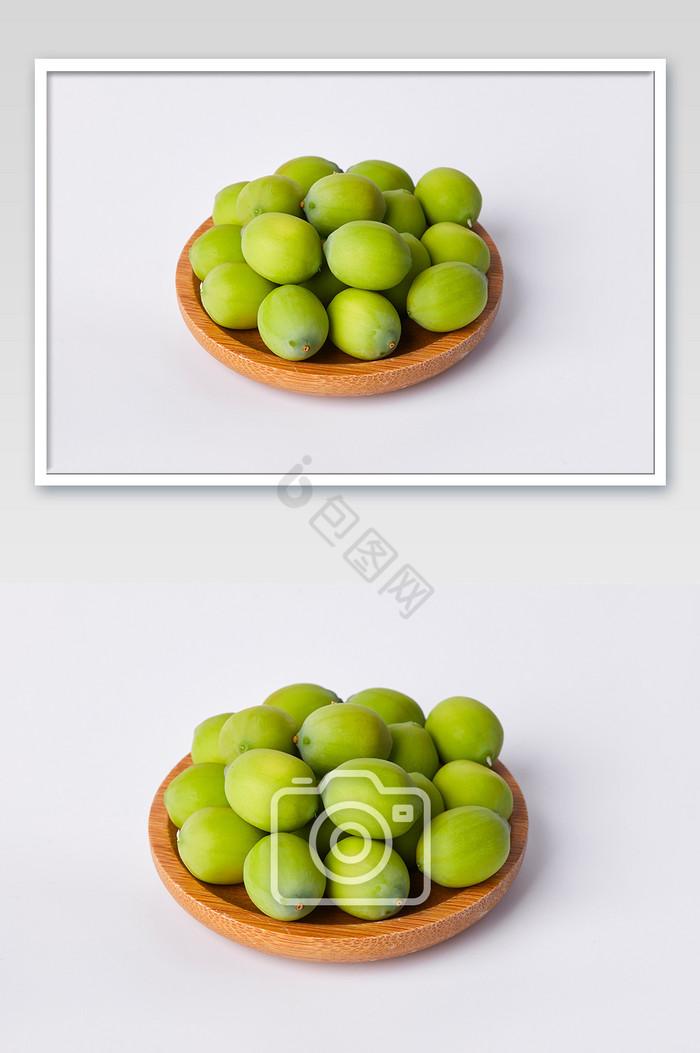 绿色莲子莲蓬子新鲜水果美食摄影图片