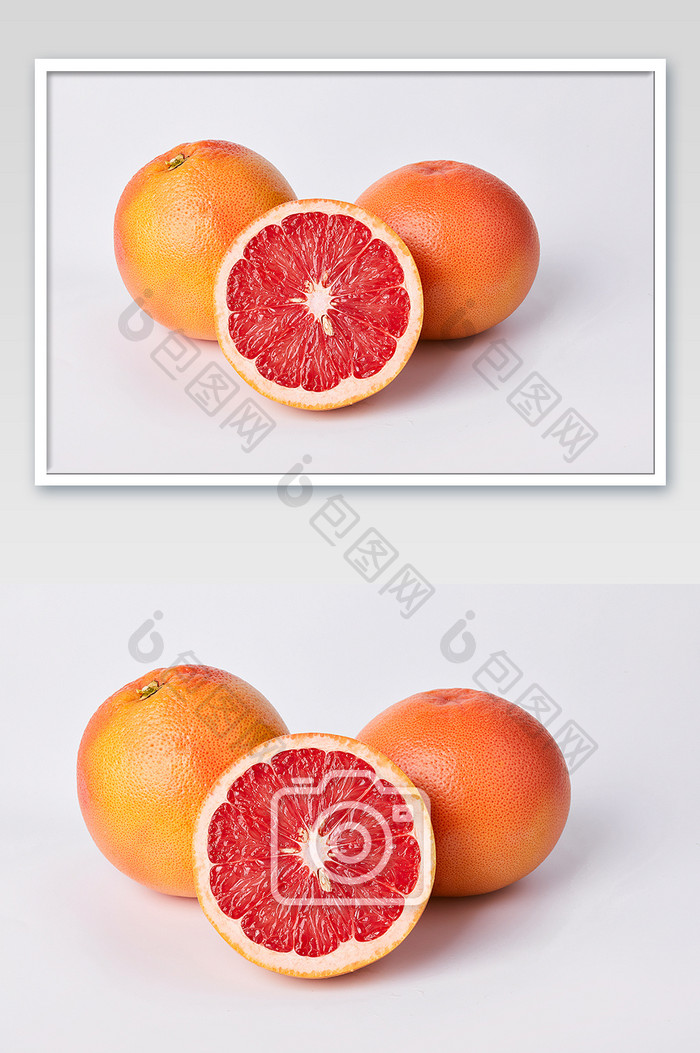 红色橙色柚子西柚水果美食摄影图片