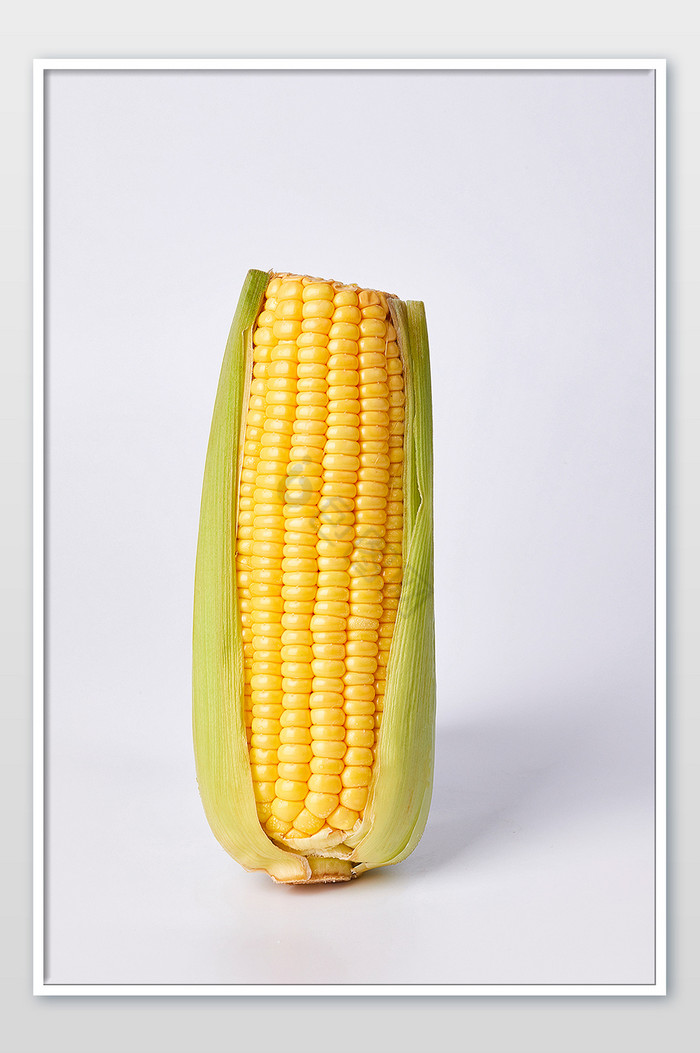 玉米棒蔬菜白底新鲜片图片