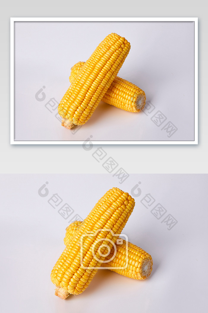黄色玉米棒新鲜蔬菜果实美食摄影图片