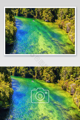 新西兰塔斯曼国家公园彩虹池摄影图片