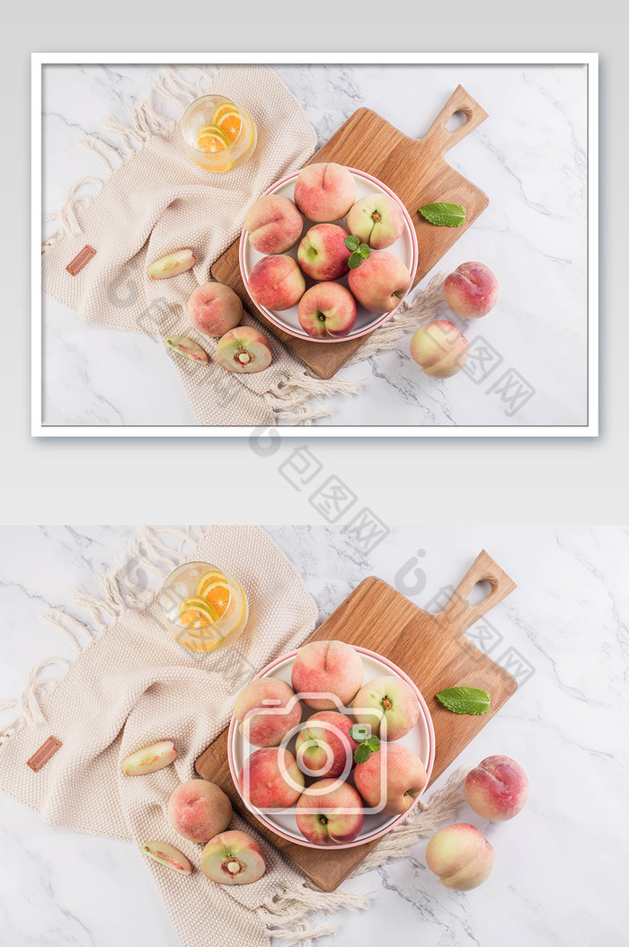 水果健康桃子图片