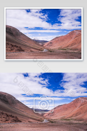 西藏高原之路摄影图图片