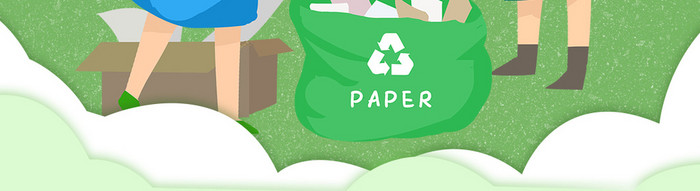 绿色垃圾分类手机海报设计GIF动图
