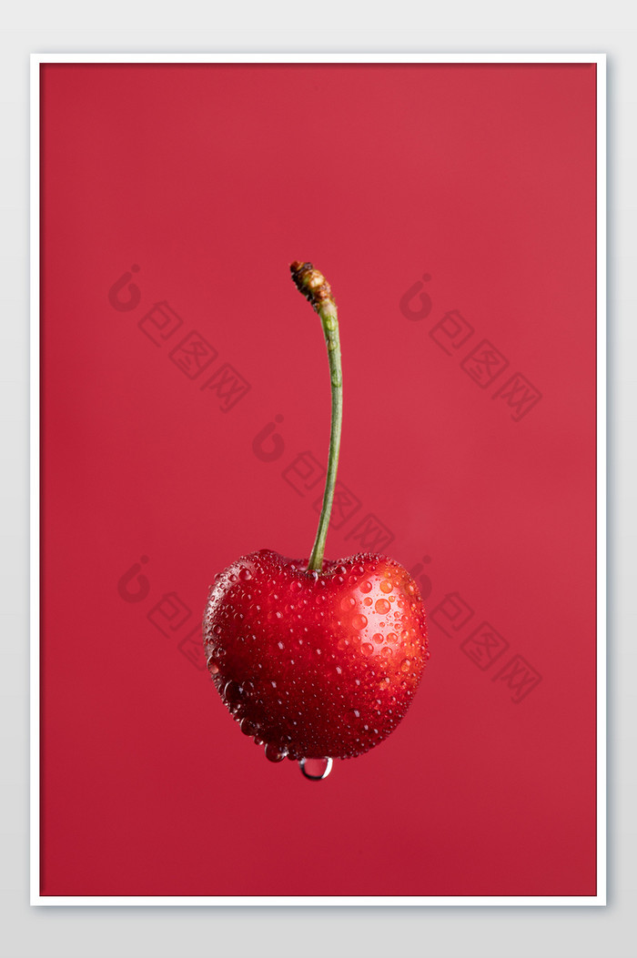 红色高级水果樱桃车厘子高清特写摄影图片图片