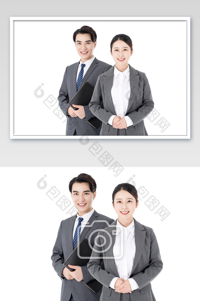 商务男女销售服务形象图片图片