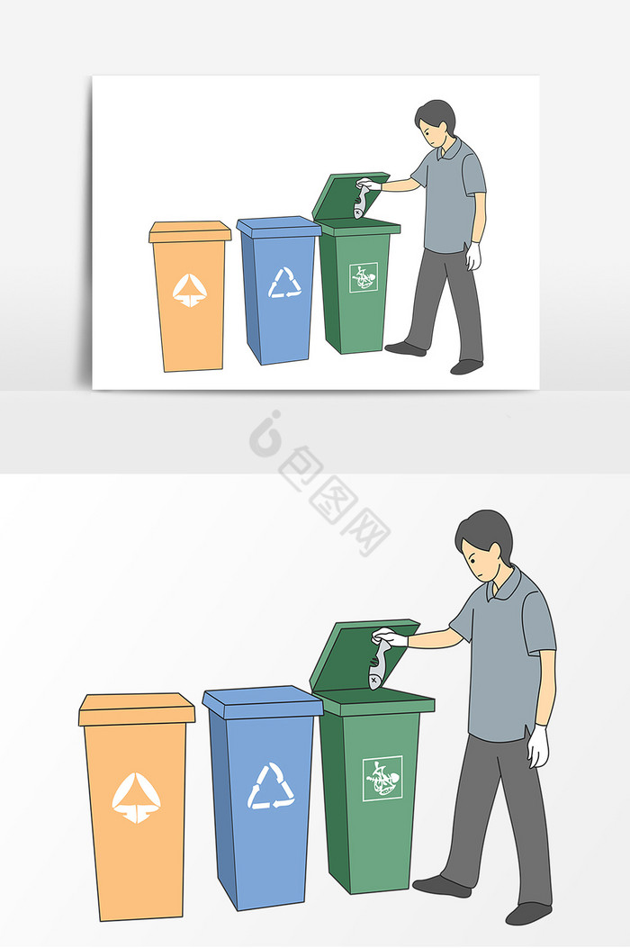 丢弃图片-包图网