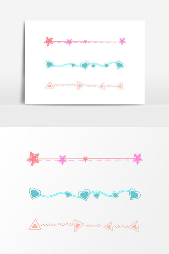 找不到心仪的简约分割线素材试试颜色筛选功能吧