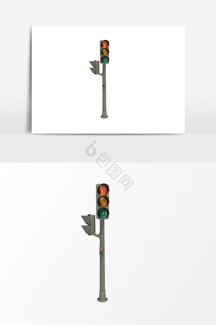交通指示灯红绿灯图片