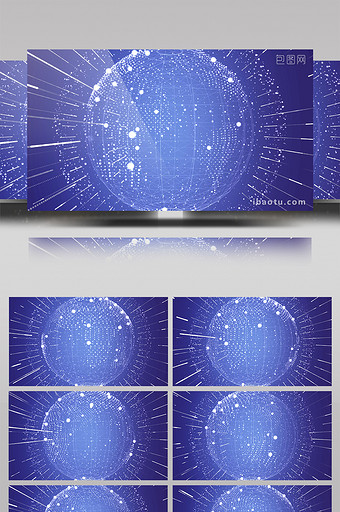 科技蓝动态背景素材AE模板图片