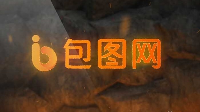 震撼火龙logo开场特效AE模板