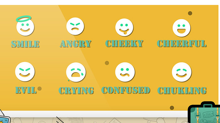 卡通emoji表情AE模板