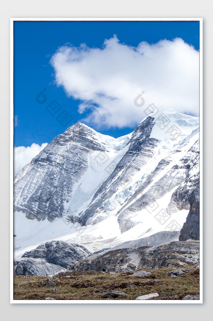 大气自然风光雪山自然摄影图片