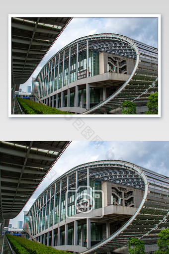 广州国际会展中心特色建筑摄影图图片