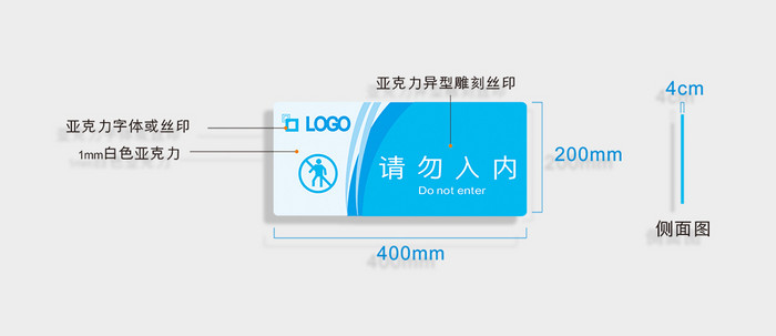 办公室门牌导视牌标牌VI导视系统门牌