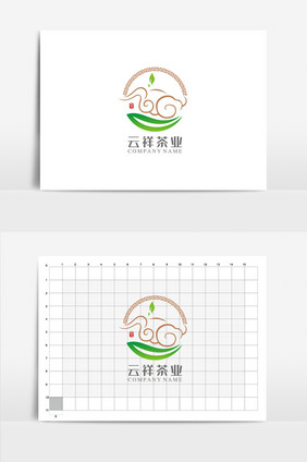 特色茶业VI标志logo设计