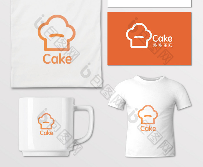 餐饮行业标志蛋糕logo蛋糕店标志