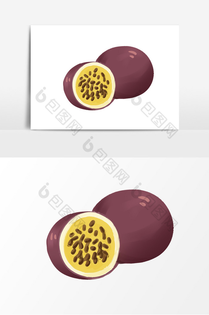 手账水果百香果图片图片