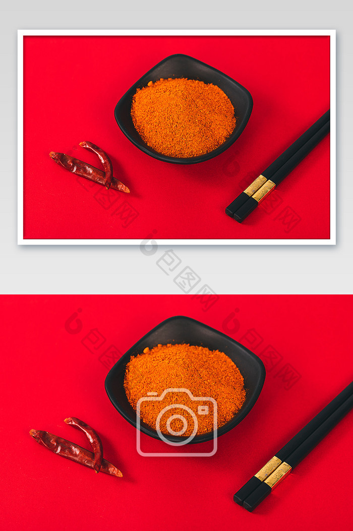 辣椒面调味料高清素材图片