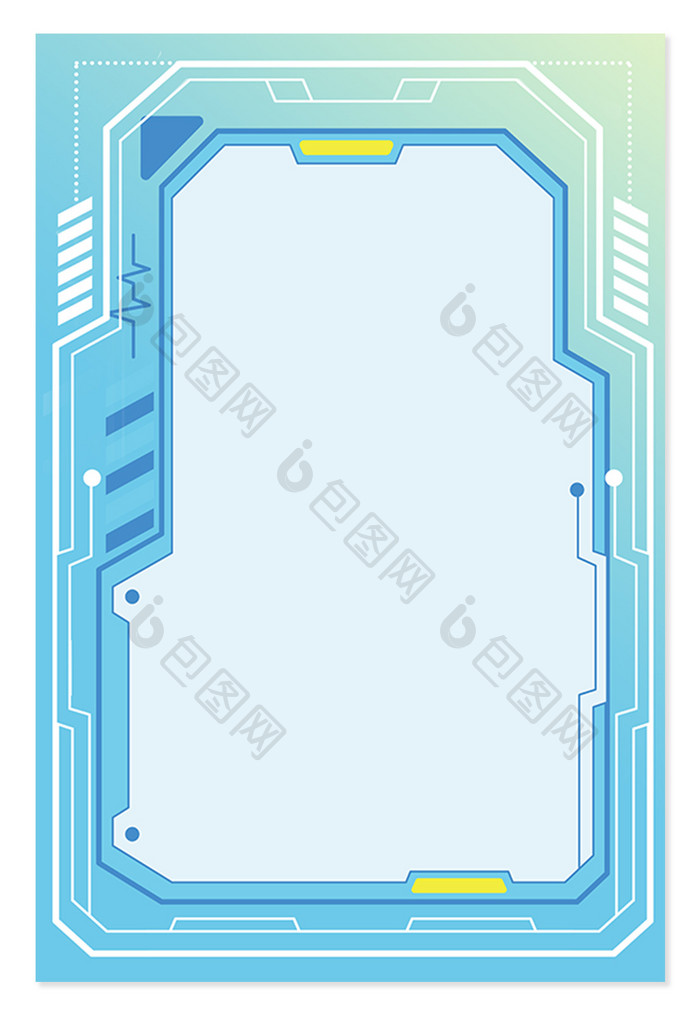 小清新商务科技渐变场景元素背景