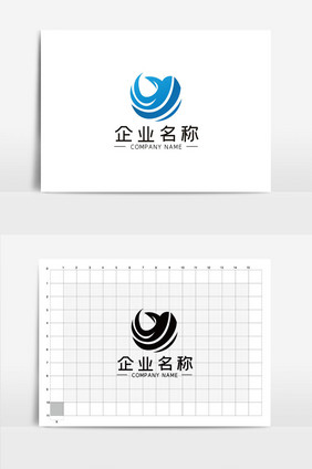 简约Y型海燕LOGOVI模板