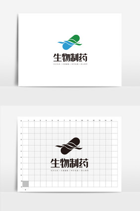 生物制药公司VI医药公司logo标志设计