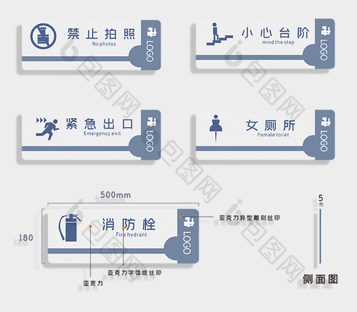 商场导视系统VI门牌