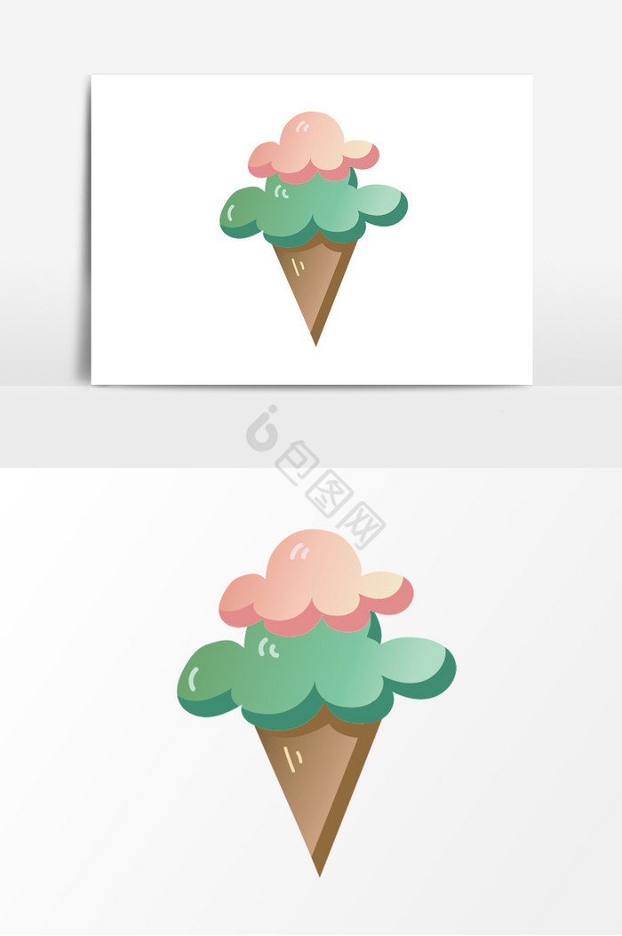 夏日冰淇淋手账图片
