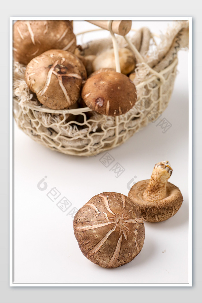 新鲜菌菇蔬菜香菇配图背景图片图片