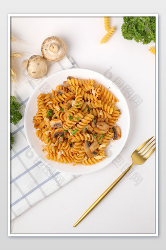 意大利面美食配图海报图片