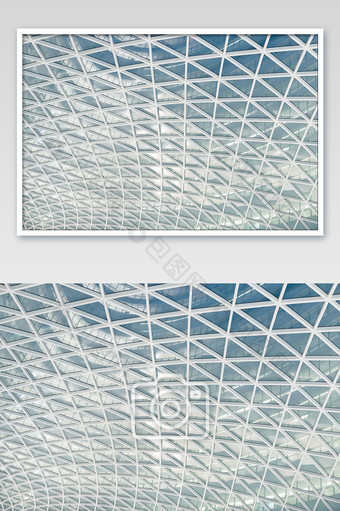 极简科技感的SOHO内部建筑线条摄影图图片