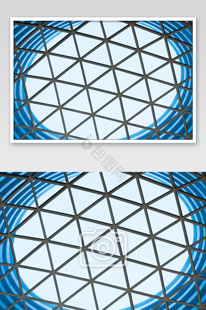 极简富有科技感的建筑内部线条摄影图图片