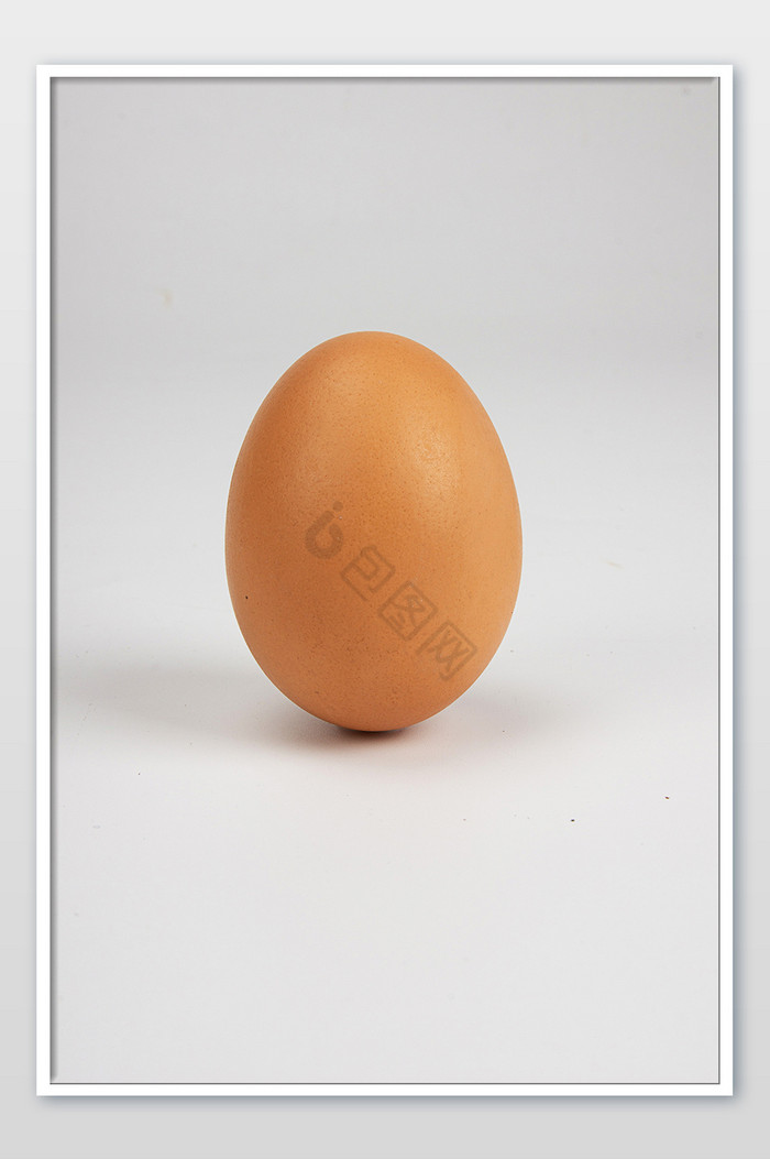 一颗土鸡蛋白底图摄影图片